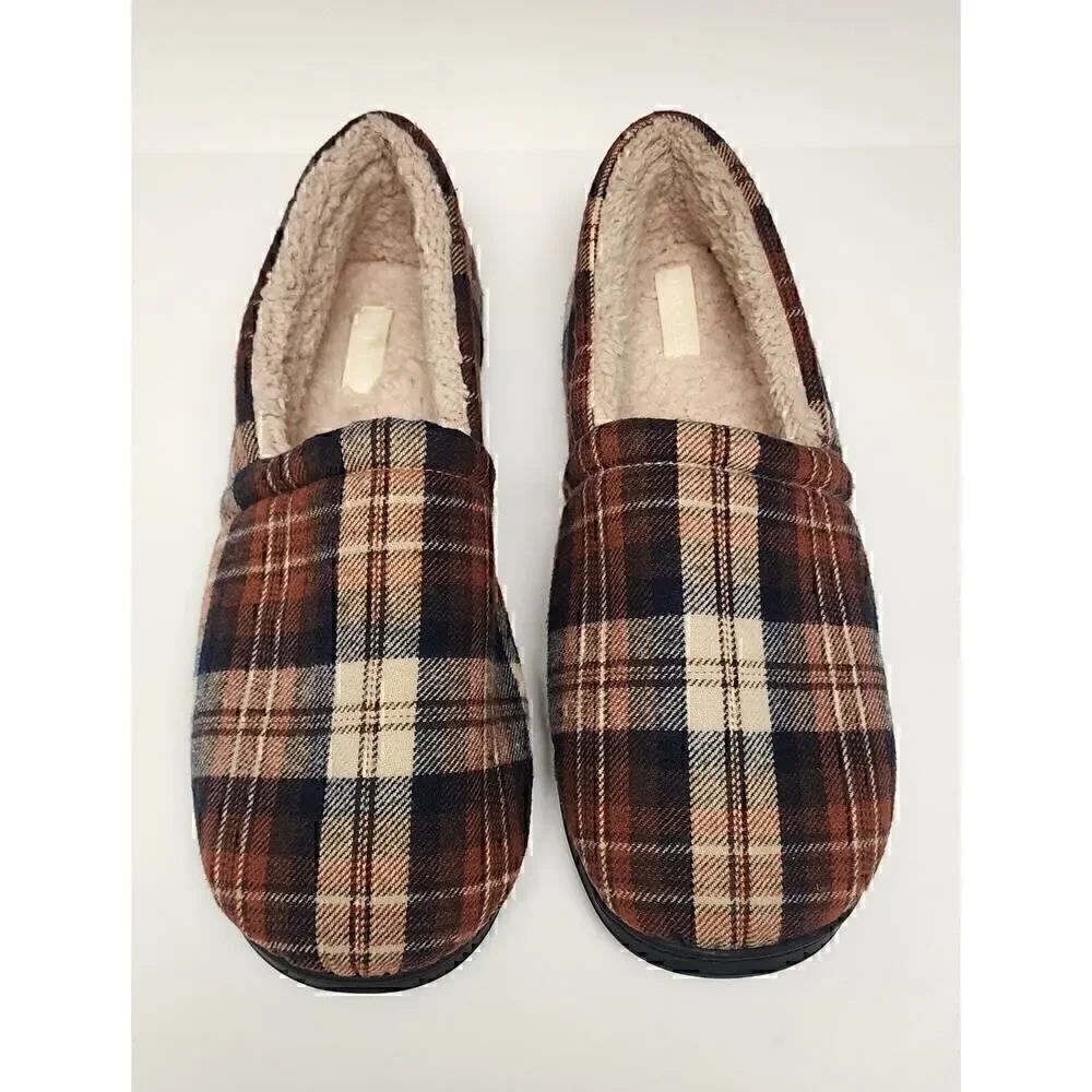 Royal Class MEN'S MEMORY FOAM SLIPPERS GREEN BLACK Size 13